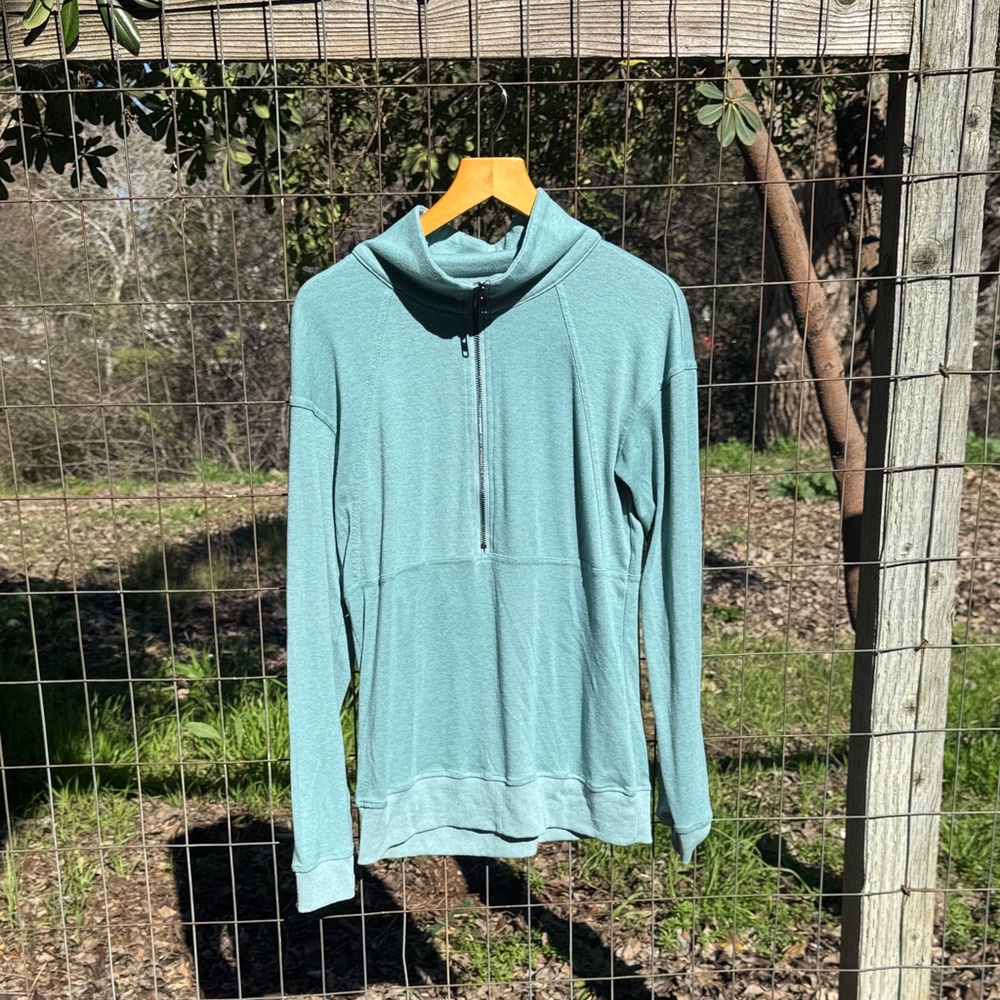 Blue Half Zip Sweatshirt